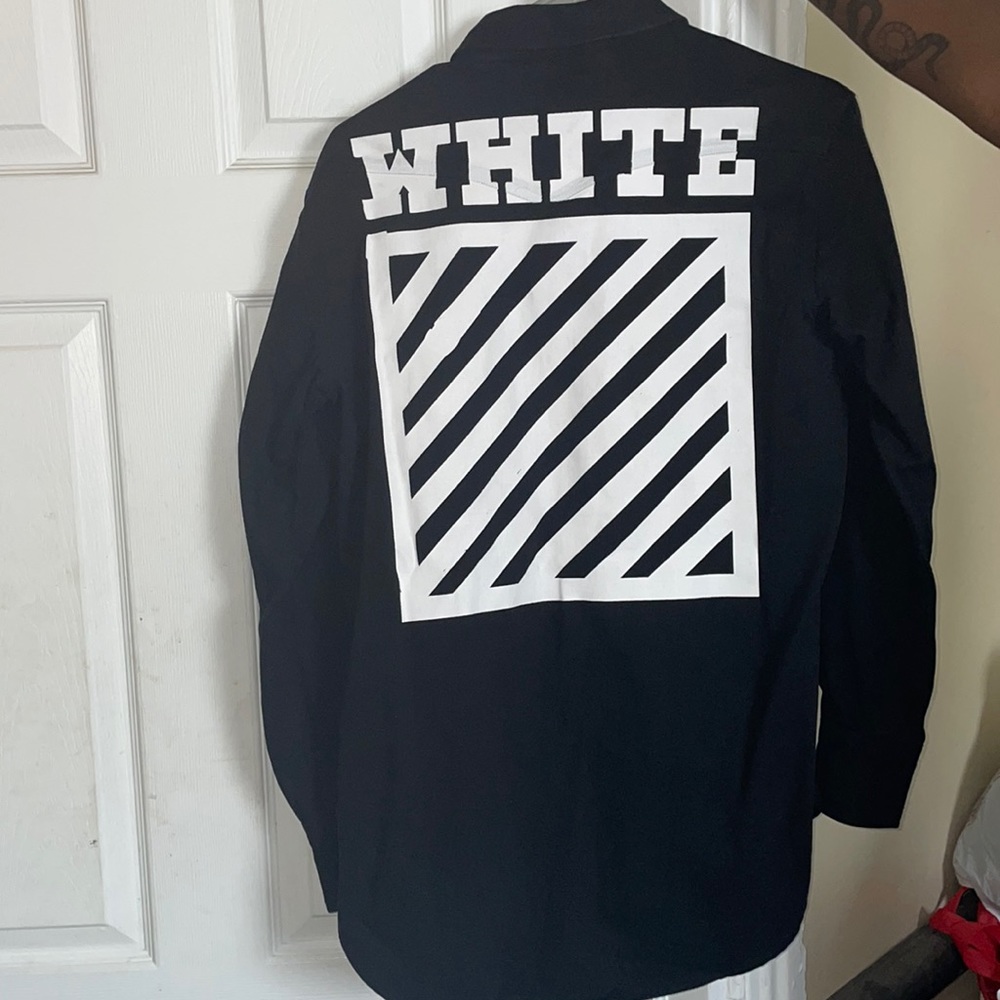 Authentic Off-White Jean Jacket - Picture 2 of 4